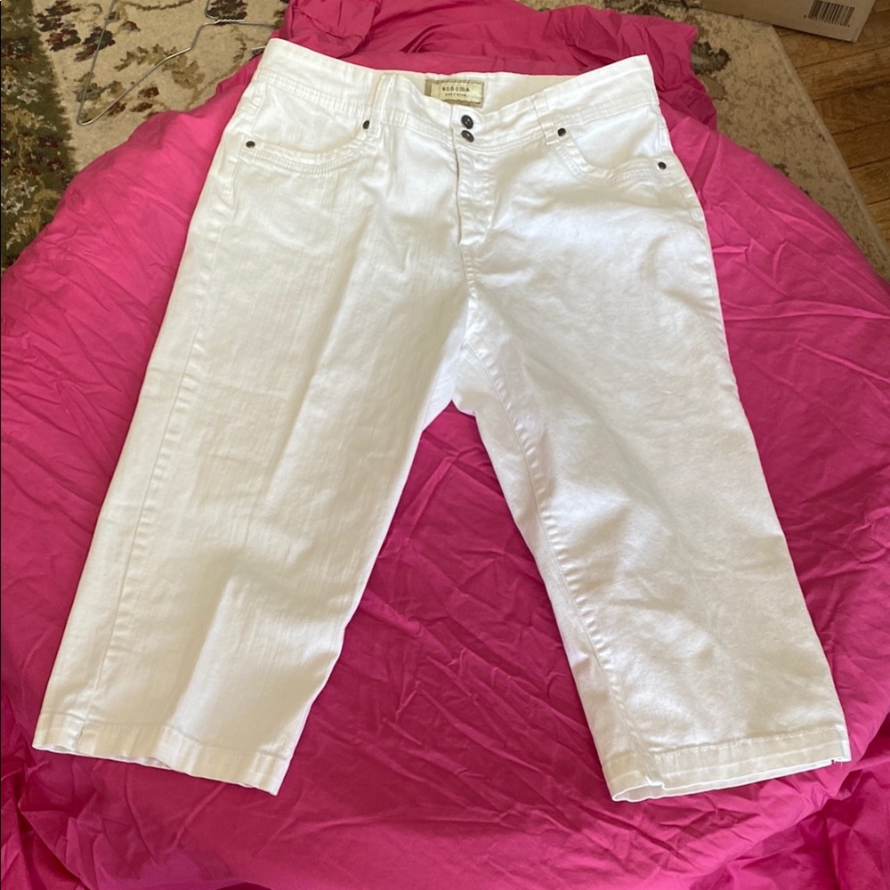 Sonoma White Capri Pants Casual Summer Essential